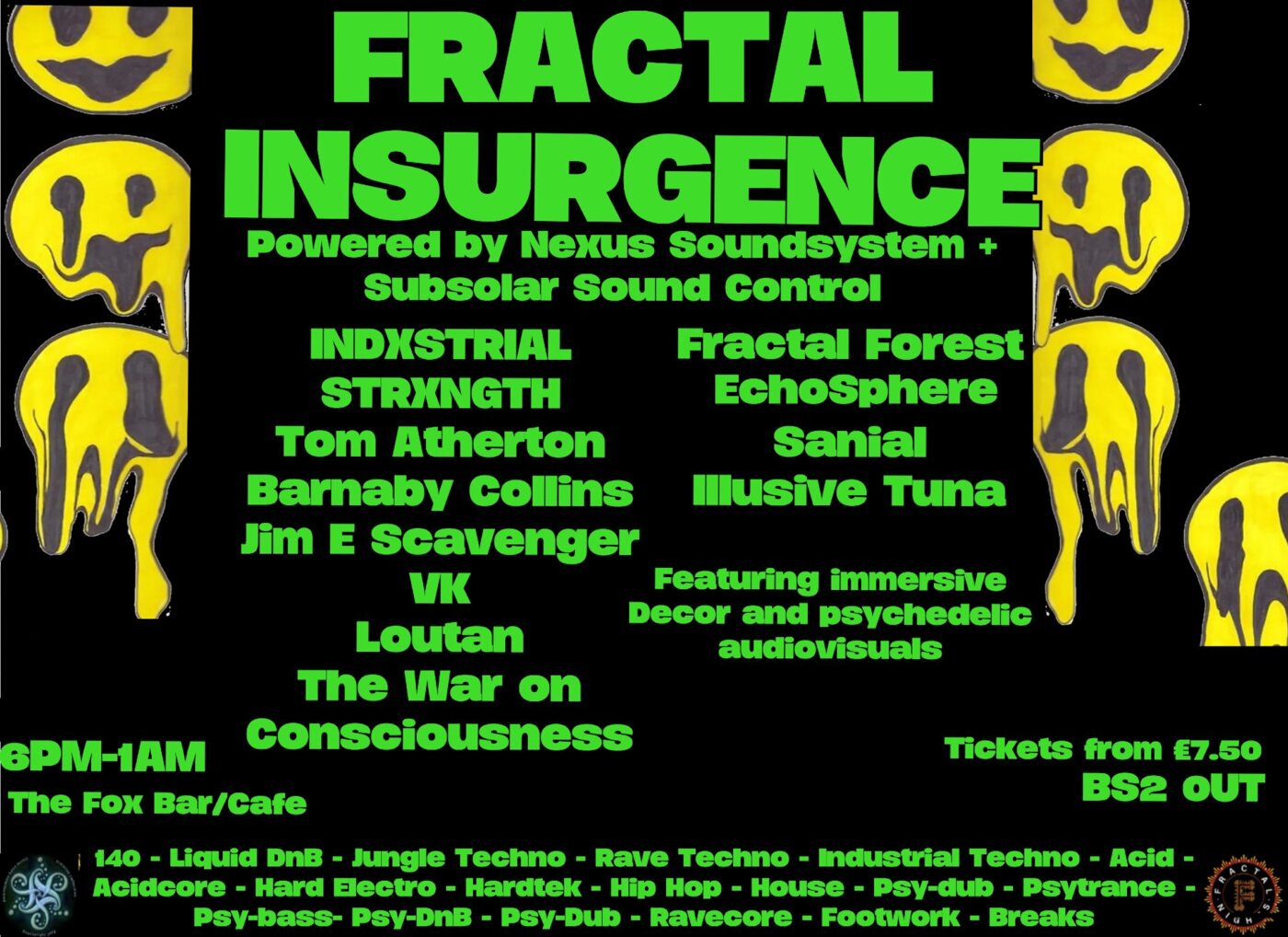 Event poster: Fractal Insurgence (alternate artwork)