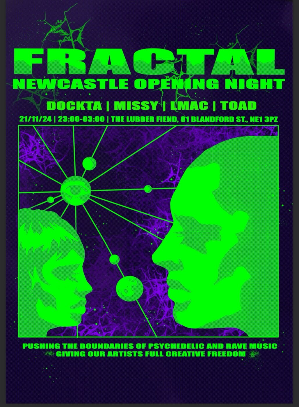Event poster: Fractal: Newcastle Opening Night