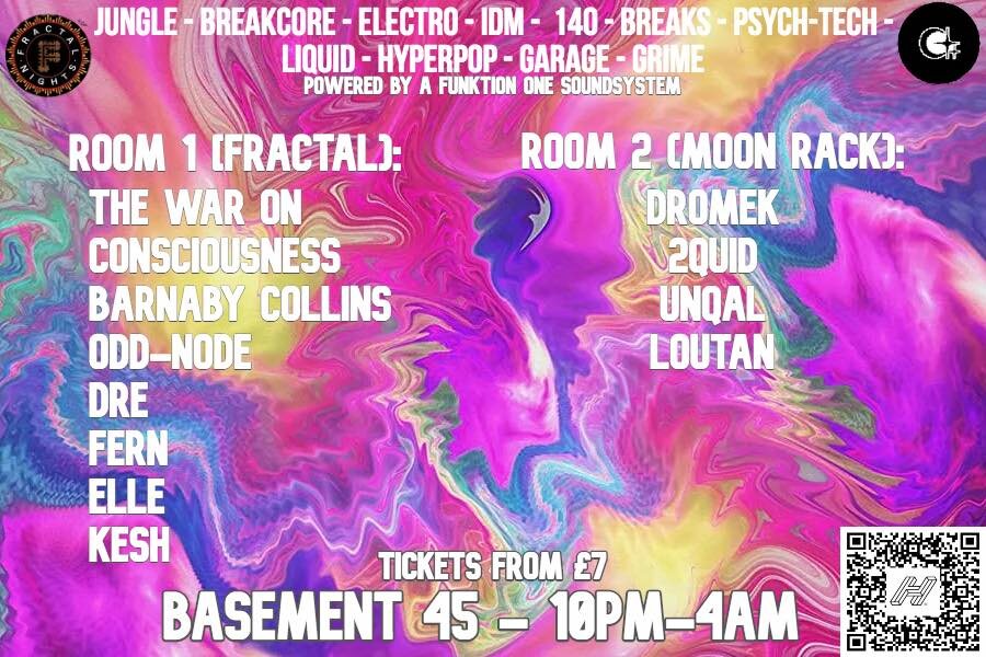 Event poster: Fractal × Moon Rack: Paracosm